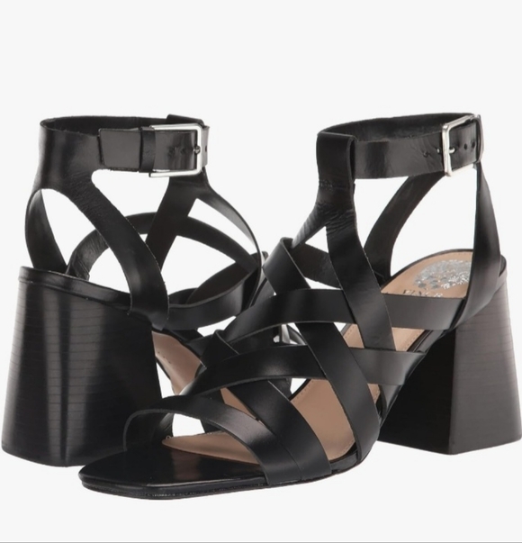 Shoes - Vince Camuto Black Strappy Women's Sandals Size 5 NWT